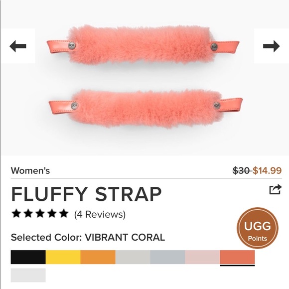 ugg fluffy strap